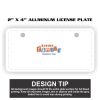 2" X 4" Aluminum License Plate  Thumbnail