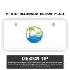 2" X 4" Aluminum License Plate  Thumbnail