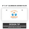 2" X 4" Aluminum License Plate  Thumbnail