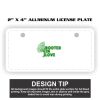 2" X 4" Aluminum License Plate  Thumbnail