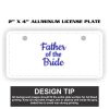 2" X 4" Aluminum License Plate  Thumbnail