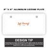 2" X 4" Aluminum License Plate  Thumbnail