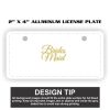 2" X 4" Aluminum License Plate  Thumbnail