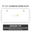 2" X 4" Aluminum License Plate  Thumbnail