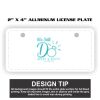 2" X 4" Aluminum License Plate  Thumbnail