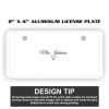 2" X 4" Aluminum License Plate  Thumbnail