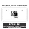 2" X 4" Aluminum License Plate  Thumbnail