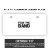 2" X 4" Aluminum License Plate  Thumbnail