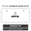 2" X 4" Aluminum License Plate  Thumbnail