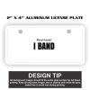 2" X 4" Aluminum License Plate  Thumbnail