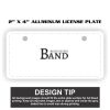 2" X 4" Aluminum License Plate  Thumbnail