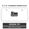 2" X 4" Aluminum License Plate  Thumbnail