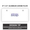 2" X 4" Aluminum License Plate  Thumbnail