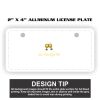 2" X 4" Aluminum License Plate  Thumbnail