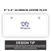 2" X 4" Aluminum License Plate  Thumbnail