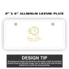 2" X 4" Aluminum License Plate  Thumbnail