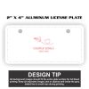 2" X 4" Aluminum License Plate  Thumbnail