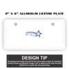 2" X 4" Aluminum License Plate  Thumbnail