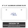 2" X 4" Aluminum License Plate  Thumbnail