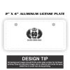 2" X 4" Aluminum License Plate  Thumbnail