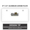 2" X 4" Aluminum License Plate  Thumbnail