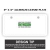 2" X 4" Aluminum License Plate  Thumbnail