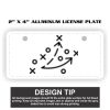 2" X 4" Aluminum License Plate  Thumbnail