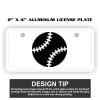 2" X 4" Aluminum License Plate  Thumbnail