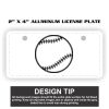 2" X 4" Aluminum License Plate  Thumbnail