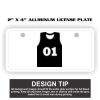 2" X 4" Aluminum License Plate  Thumbnail