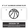2" X 4" Aluminum License Plate  Thumbnail