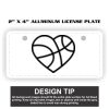 2" X 4" Aluminum License Plate  Thumbnail
