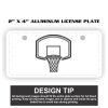 2" X 4" Aluminum License Plate  Thumbnail