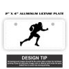 2" X 4" Aluminum License Plate  Thumbnail