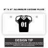 2" X 4" Aluminum License Plate  Thumbnail