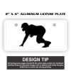 2" X 4" Aluminum License Plate  Thumbnail