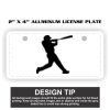 2" X 4" Aluminum License Plate  Thumbnail