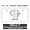 2" X 4" Aluminum License Plate  Thumbnail