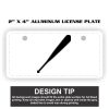 2" X 4" Aluminum License Plate  Thumbnail