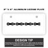 2" X 4" Aluminum License Plate  Thumbnail