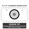 2" X 4" Aluminum License Plate  Thumbnail