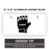 2" X 4" Aluminum License Plate  Thumbnail