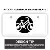 2" X 4" Aluminum License Plate  Thumbnail