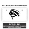 2" X 4" Aluminum License Plate  Thumbnail