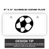 2" X 4" Aluminum License Plate  Thumbnail