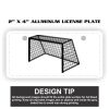 2" X 4" Aluminum License Plate  Thumbnail