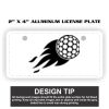 2" X 4" Aluminum License Plate  Thumbnail