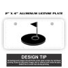 2" X 4" Aluminum License Plate  Thumbnail