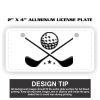 2" X 4" Aluminum License Plate  Thumbnail