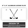 2" X 4" Aluminum License Plate  Thumbnail